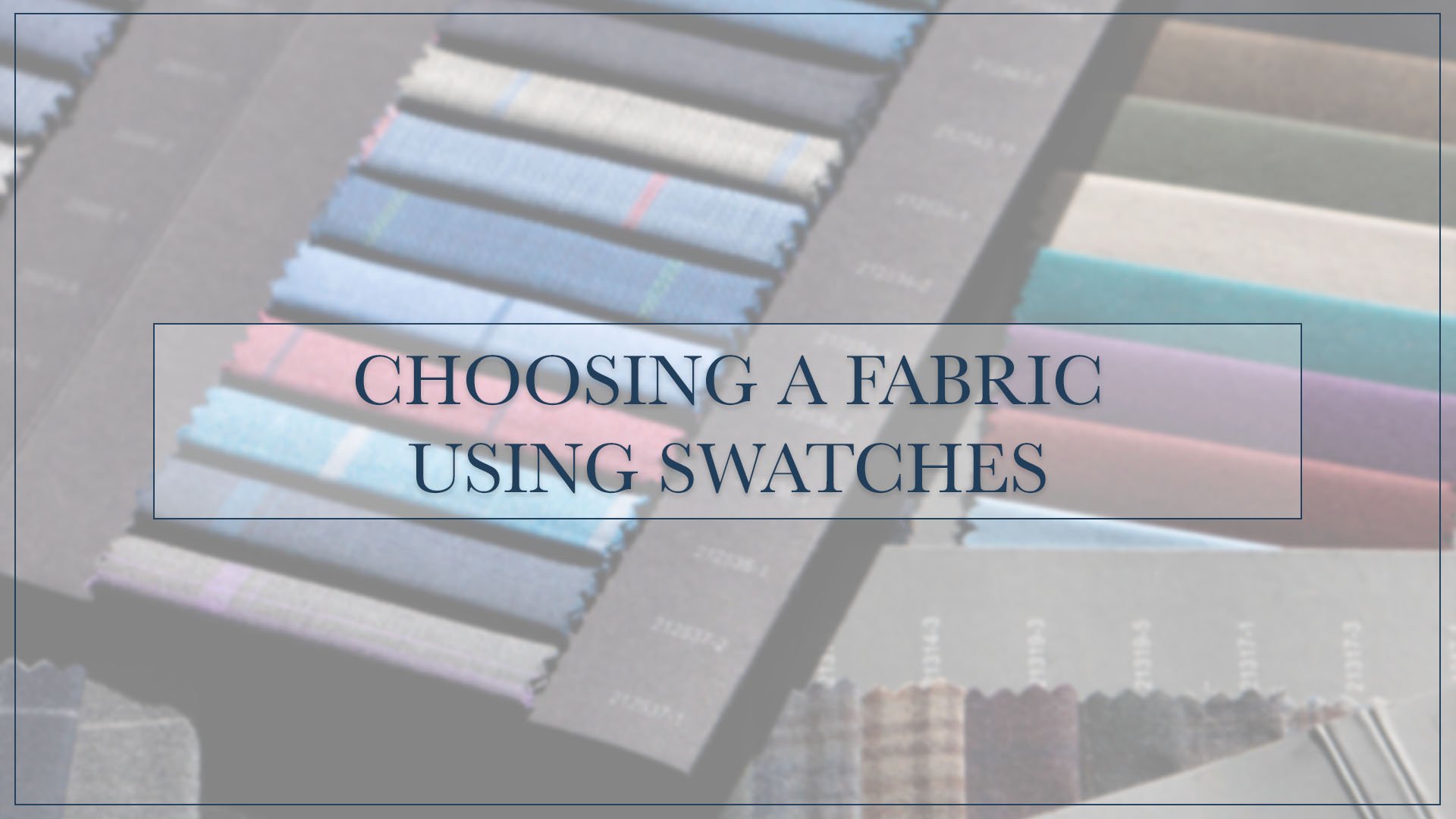 Choosing a Fabric Using Swatches