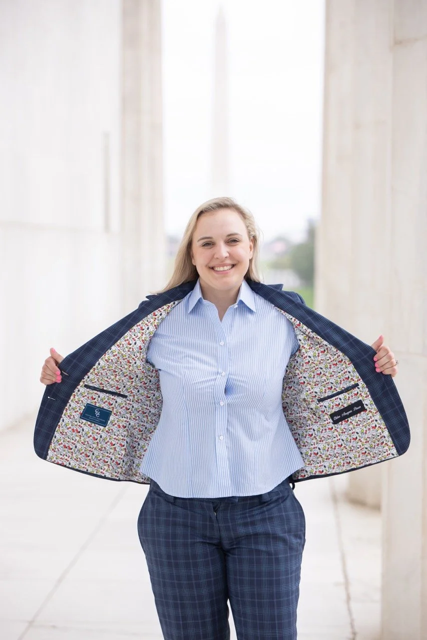 custom womens suit lining