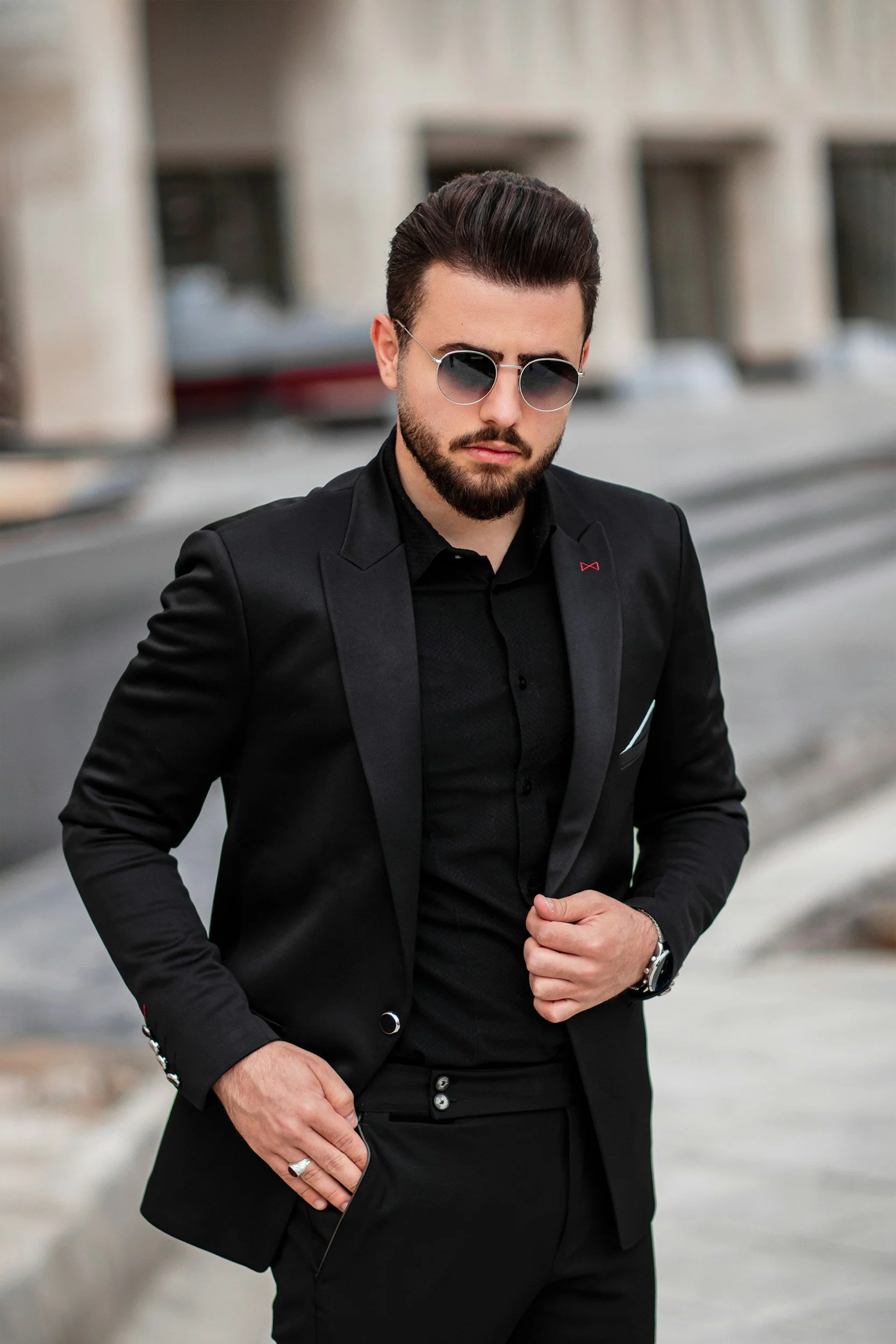 custom black suit washington dc