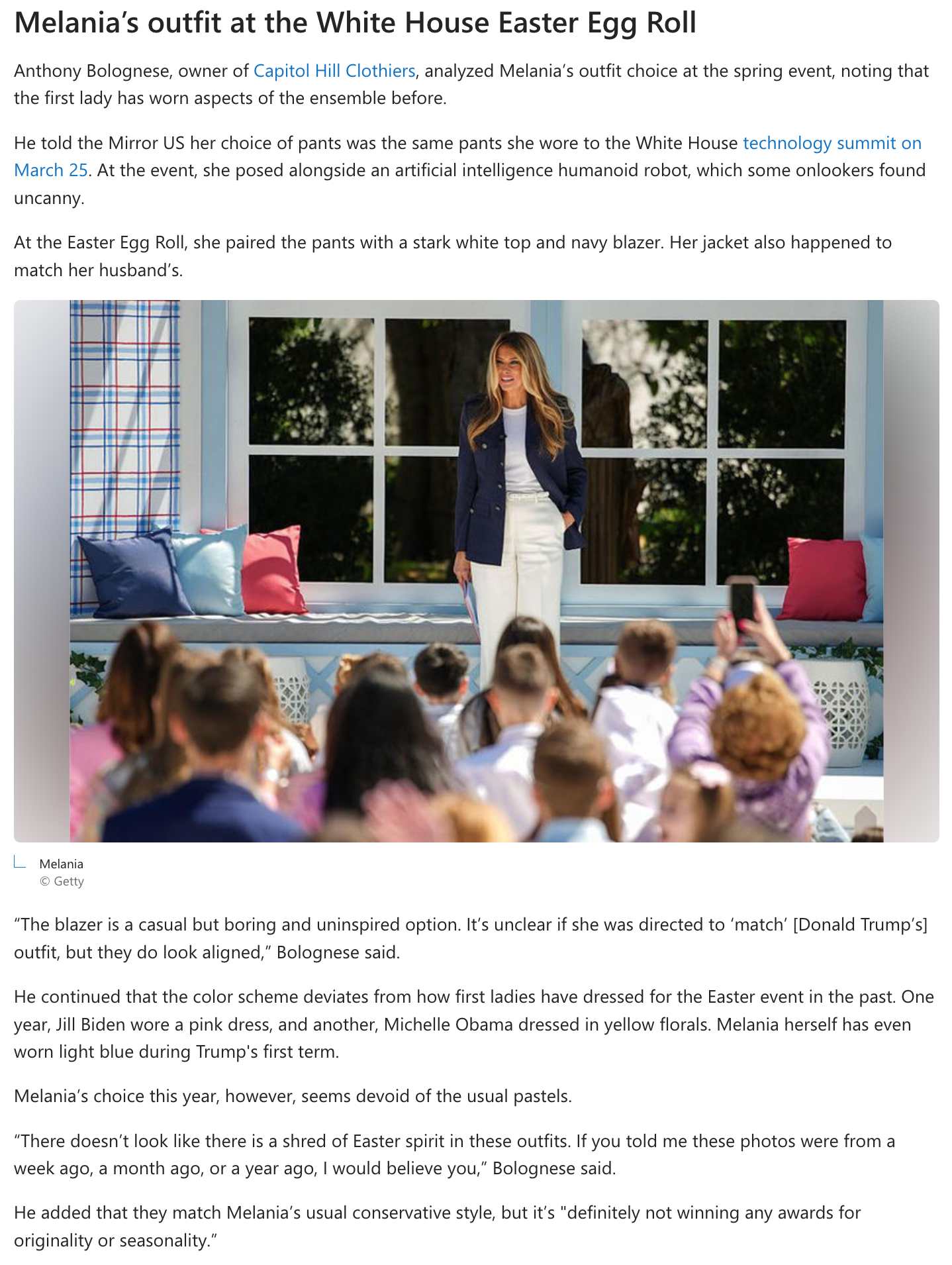 DC Fashion expert  exclusive source