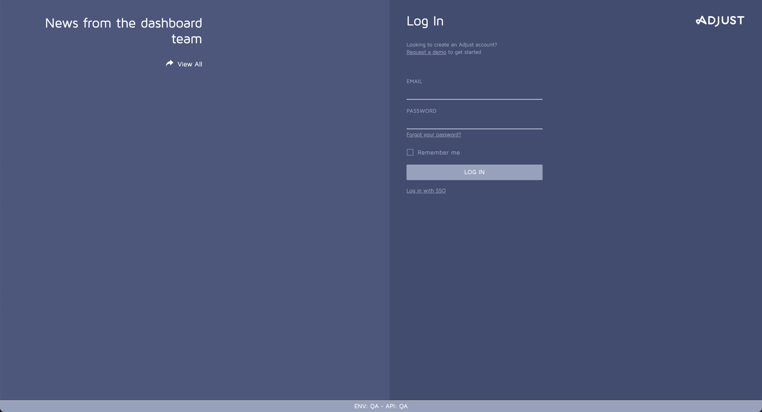 Step 1 of the log in flow (I have no examples of the original sign up flow) - note the poor and basic UX.