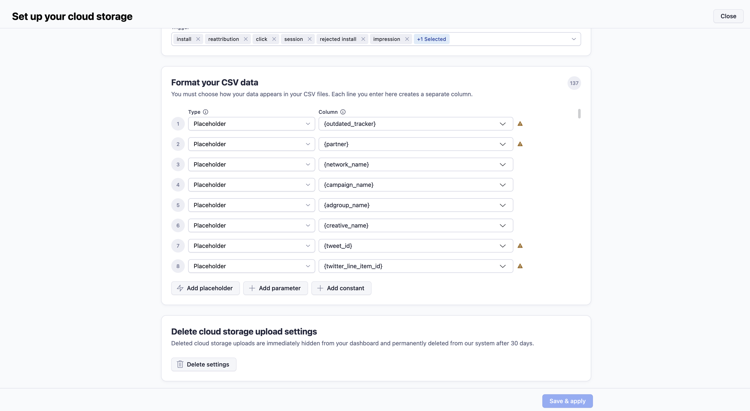 Step 2 - progressive reveal as the user moves through the flow.