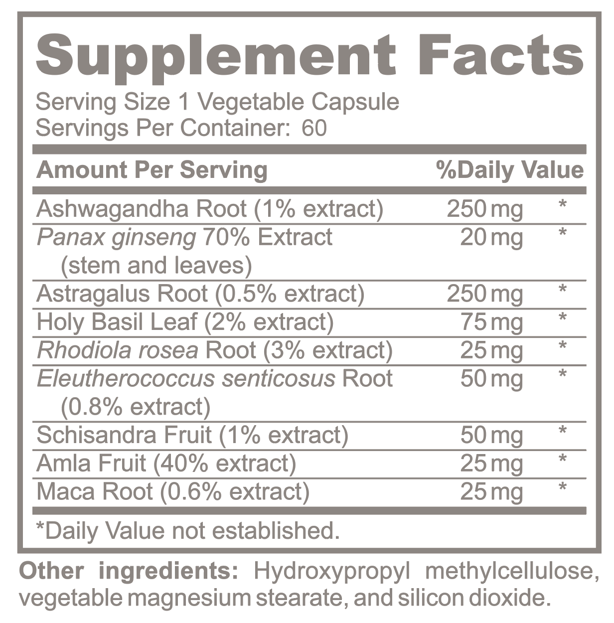 Adrenal Adaptogen Nutrition Label.png