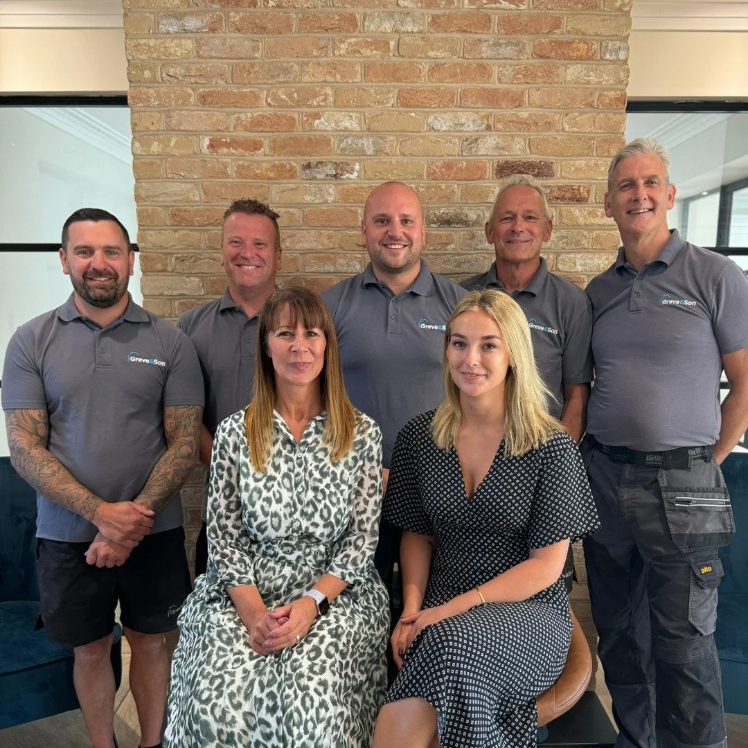 Introducing the team! Meet Jonny, our Director; Shaun, our Site manager. Gin, John, and Richard, our Supervisors; Justine, our Accounts Manager; and Zoe, our Social Media Manager
.
.
.
.
.
.
.
.
.
.
#TeamIntroduction #MeetTheTeam #GreveAndSon #Behind