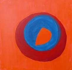 "Life Raft", 18" x 18", acrylic