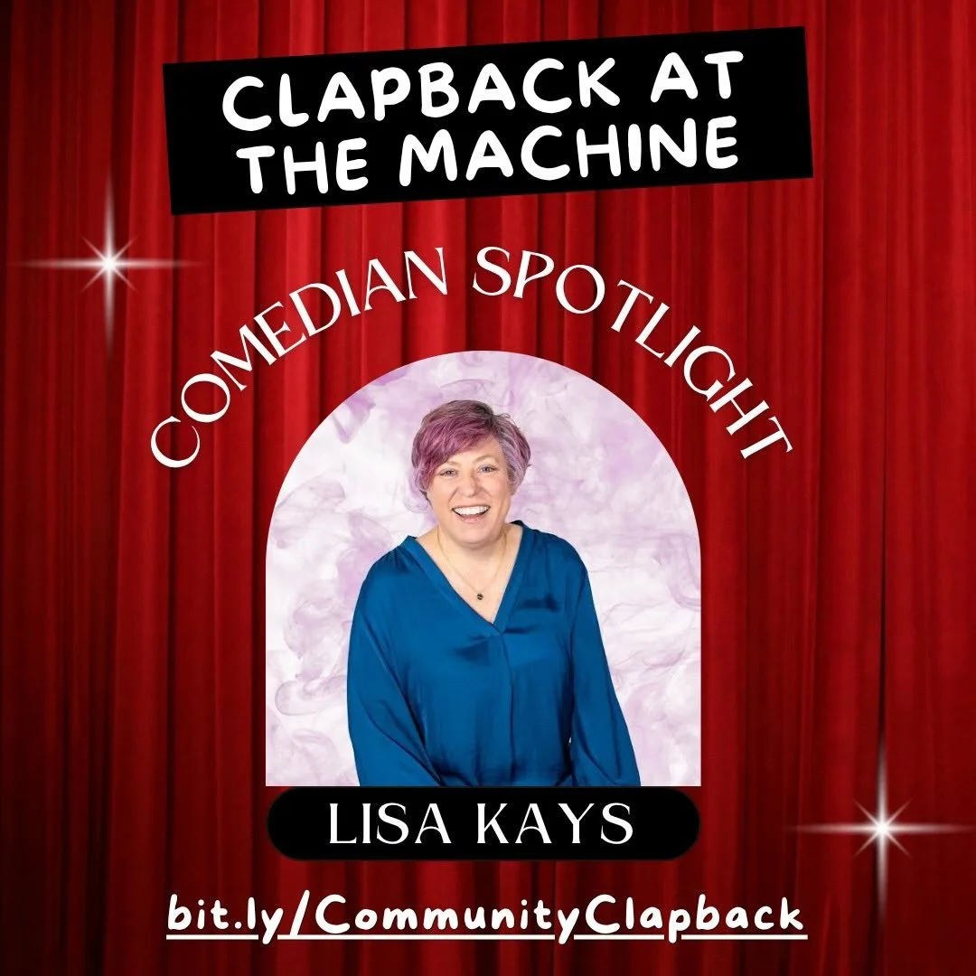 Spotlighting our incredible co-host and comedian Lisa Kays! 🙌🏼💫

Did you get your ticket yet? Don&rsquo;t miss out and purchase one today at: bit.ly/communityclapback 👏🏼

As a therapist Lisa came to stand-up after a long quest to find a captive 