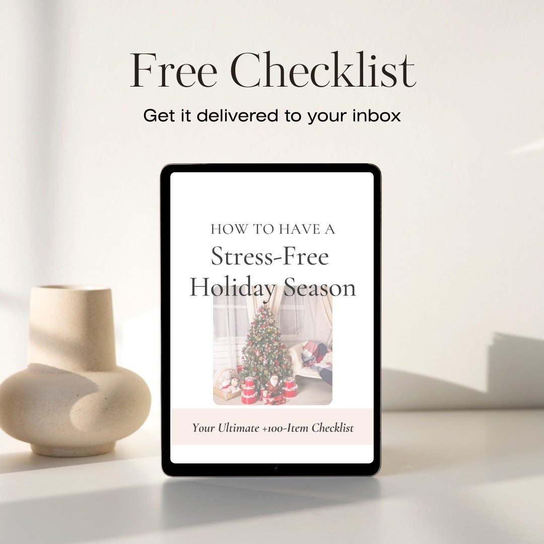 I can't believe it's time to put the Christmas tree up! 🎄✨ 
But don't let the holiday rush stress you out. 🎅 Planning can go a long way, letting you relax, have fun, and share quality moments with your loved ones during the busy holiday season.

Th