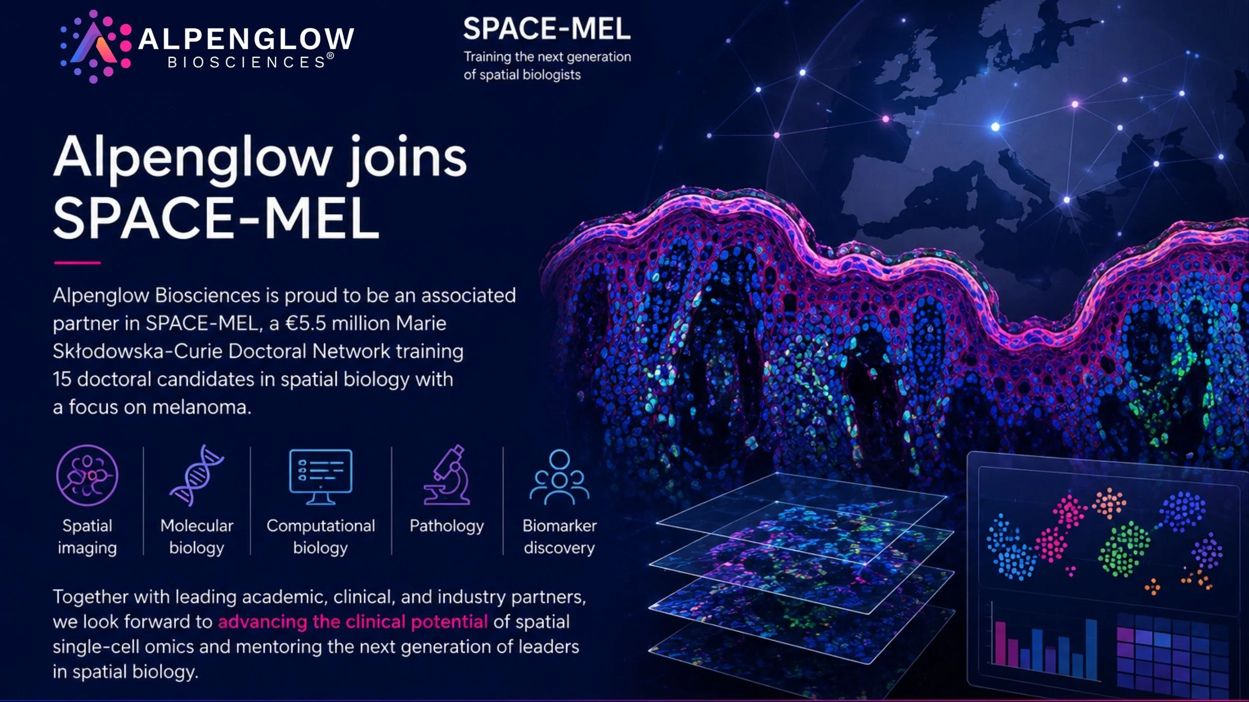 Alpenglow Biosciences joins SPACE-MEL European doctoral network