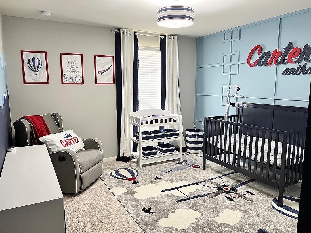 The ultimate boy room! #babynurserydecor #nurserydecor #boyroom #boyroomdecor #panelwall #wallpanels