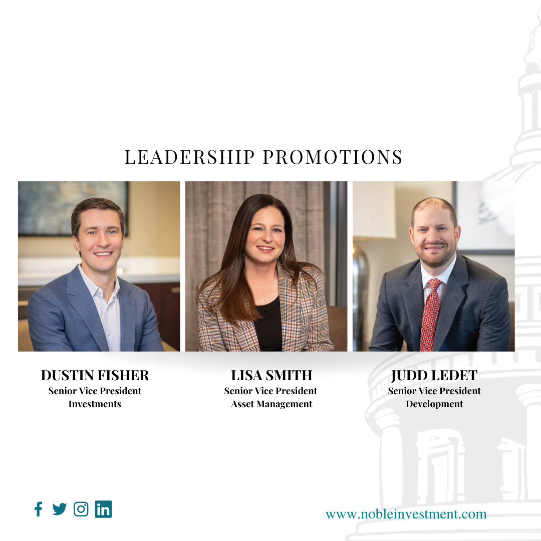 Noble Announces Leadership Promotions Amidst Firm’s Continued Growth