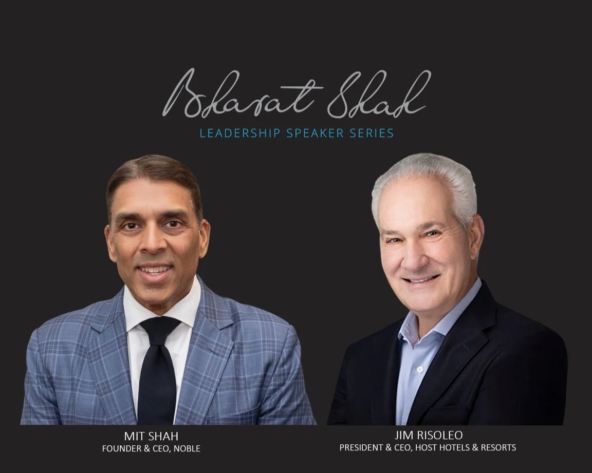 Jim Risoleo, president and CEO of Host Hotels &amp; Resorts, to headline Bharat Shah Leadership Speaker Series at 36th Hunter Hotel Investment Conference