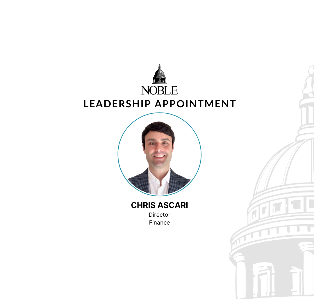 Noble Hires Chris Ascari as Director of Finance