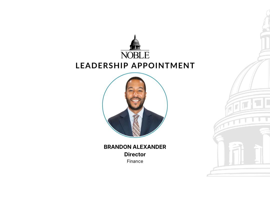 Noble Appoints Brandon Alexander as Director of Tax