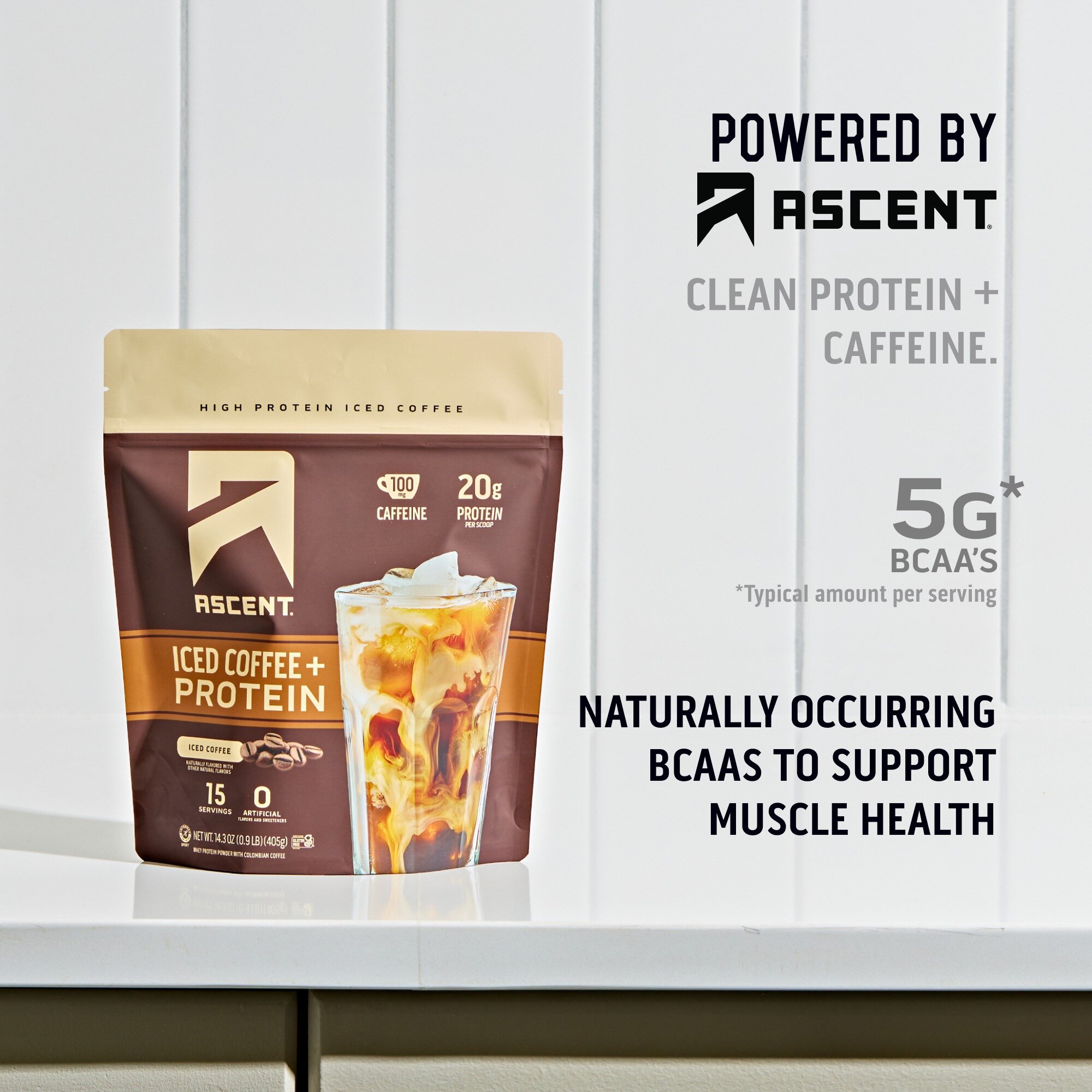 Are you looking to start your day on the right foot? Research shows that starting your day with protein can help regulate your blood sugar and cut cravings for sugary foods. AscentProtein 's Iced Coffee is a great way to add protein to your morning r