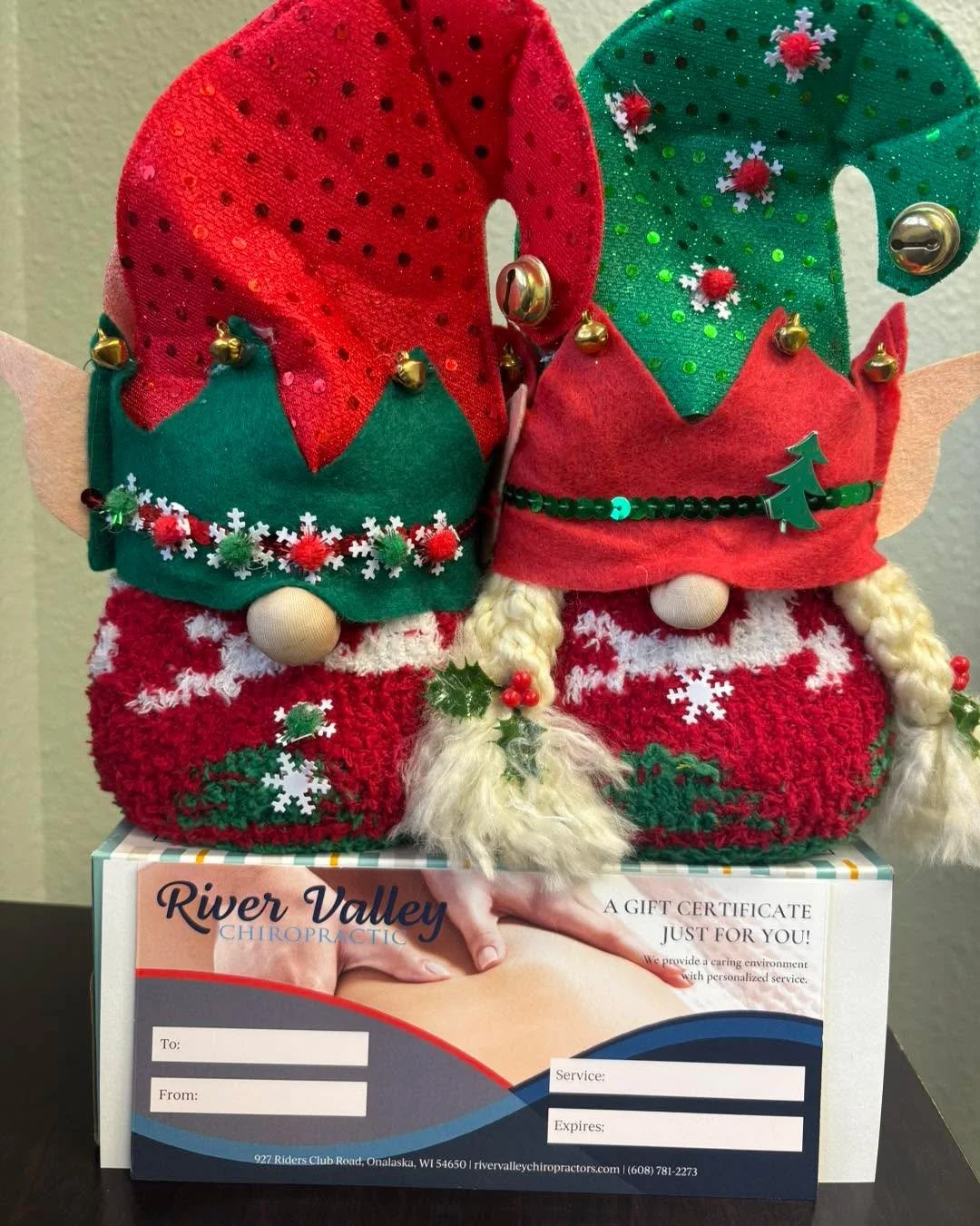 We have a phe-GNOME-inal Black Friday/Small Business Saturday deal for you!!

We are doing $10 off an hour or more massage gift certificates! 

-Limit of 3 per person
-Must be redeemed before April 1st
-This amazing deal goes until December 31st

#on