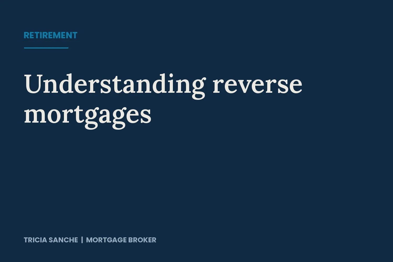 Understanding Reverse Mortgages: A Flexible Option for Retirement Living in Canada 🏡
