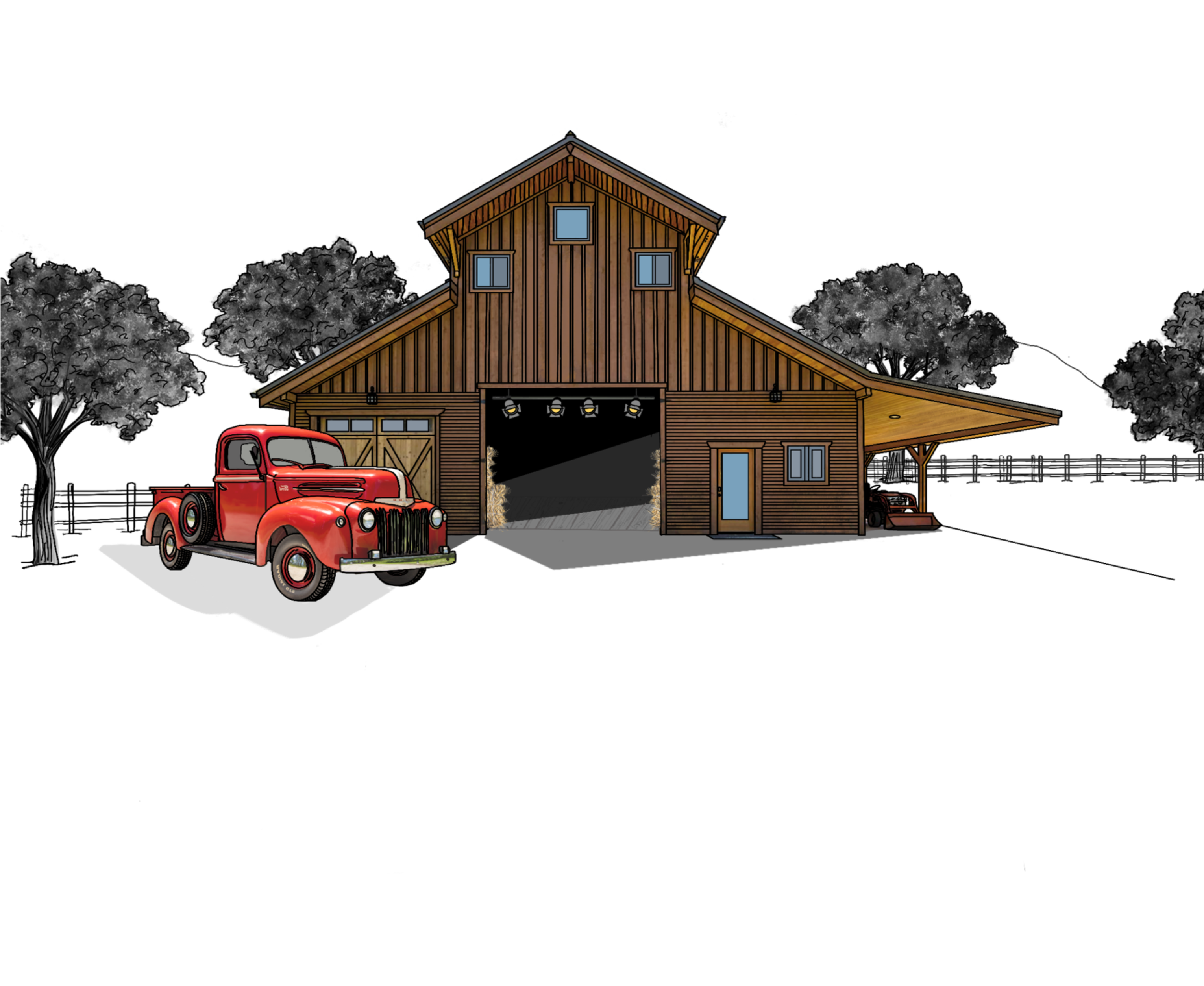 Uncle Scramble’s farm in  YOLKED Book by Nicole Sciacca