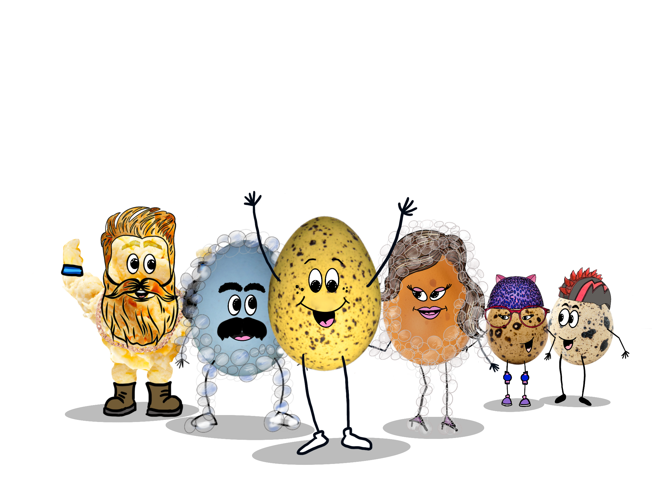 YOLKED family Illustrations by Desi d’Amani