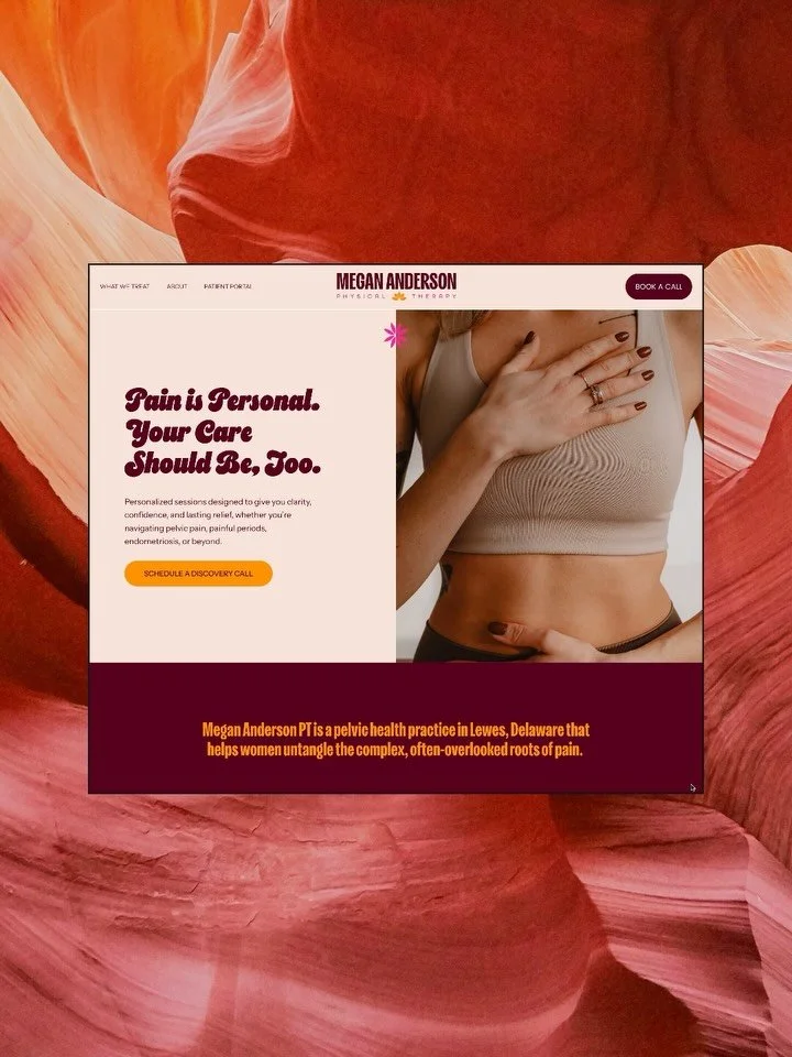 A brand new (and beautiful) website for @drmegananderson 🩷🧡

This one&rsquo;s really special. I&rsquo;ve been friends with Megan, the founder of Megan Anderson PT, for almost five years.. and I remember her saying early on that one day we&rsquo;d r
