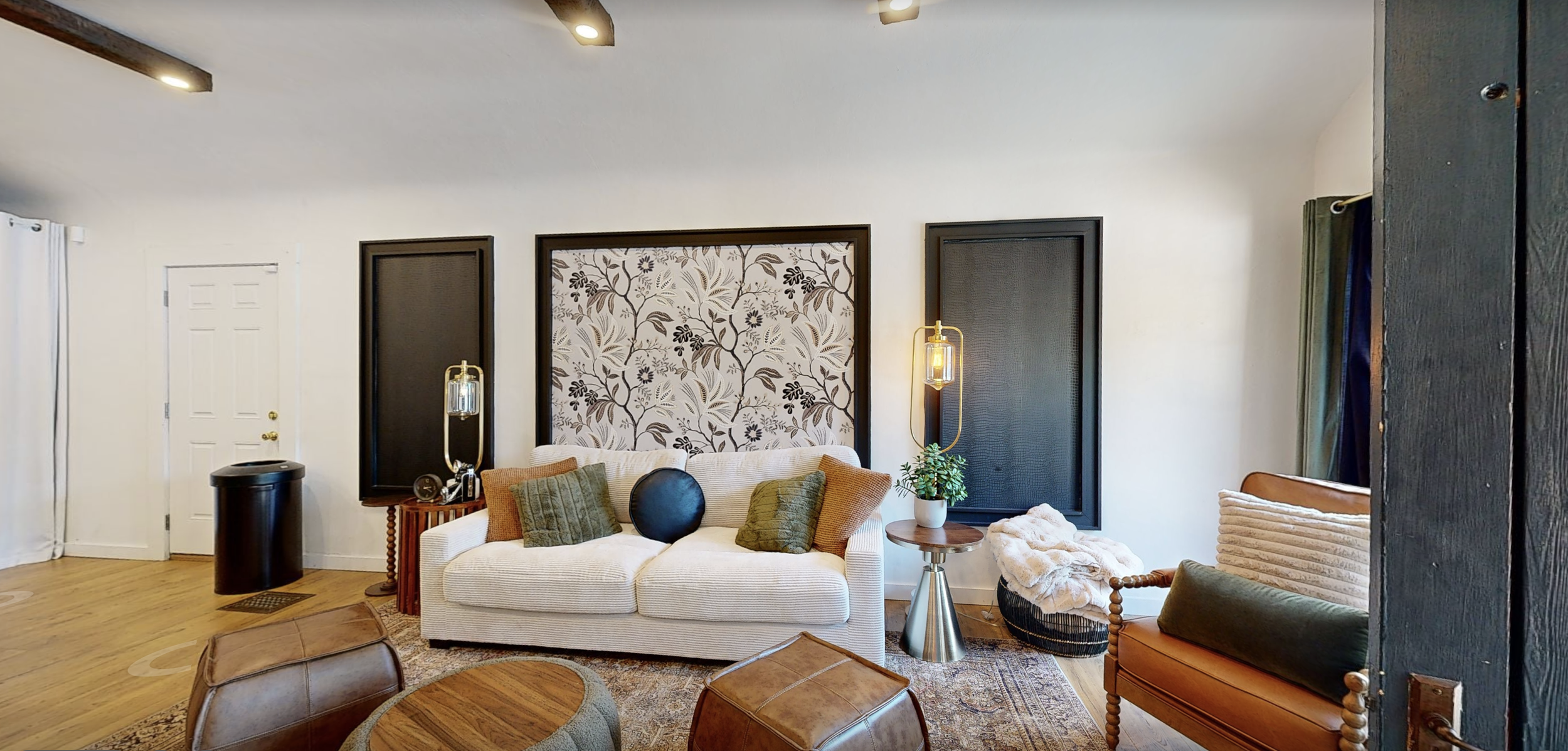 Furnishings and design details inside The Snug in Chagrin Falls