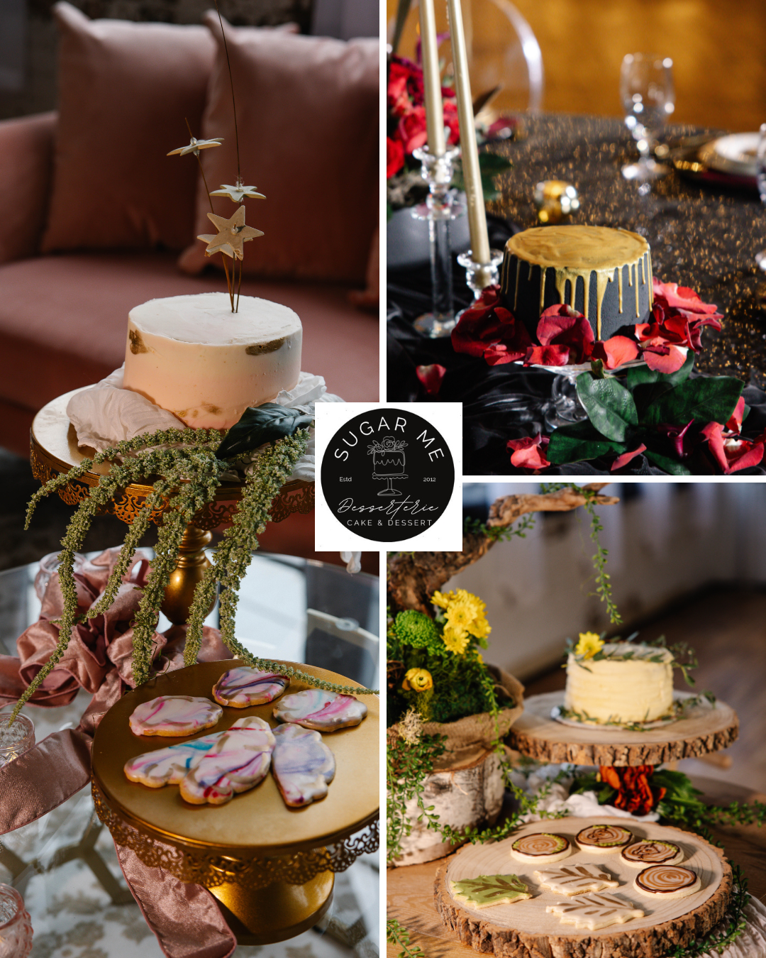 Sugar Me Desserterie wedding cakes Cleveland - editorial cake design, era-inspired desserts