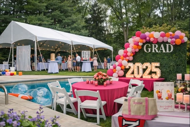 Graduation party setup in Cleveland