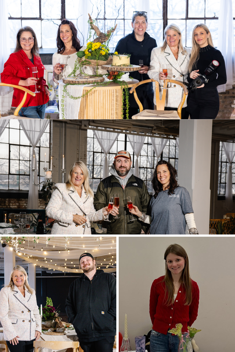 Cleveland wedding vendor collaboration team - Sterling Event Services, Pomp Parties, Sugar Me Desserterie, Rock The House, Adela Dan Photography, Forest City Story Lab