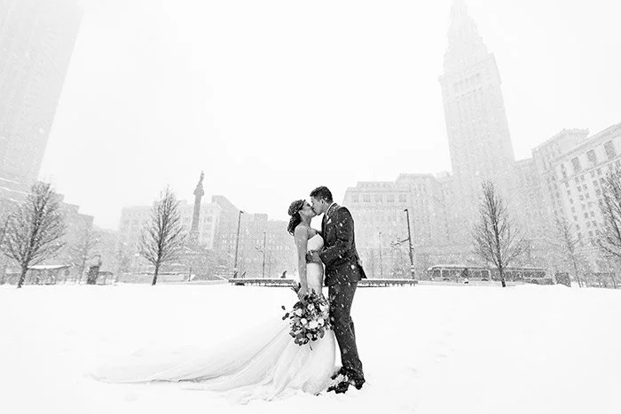 Winter wedding in Cleveland