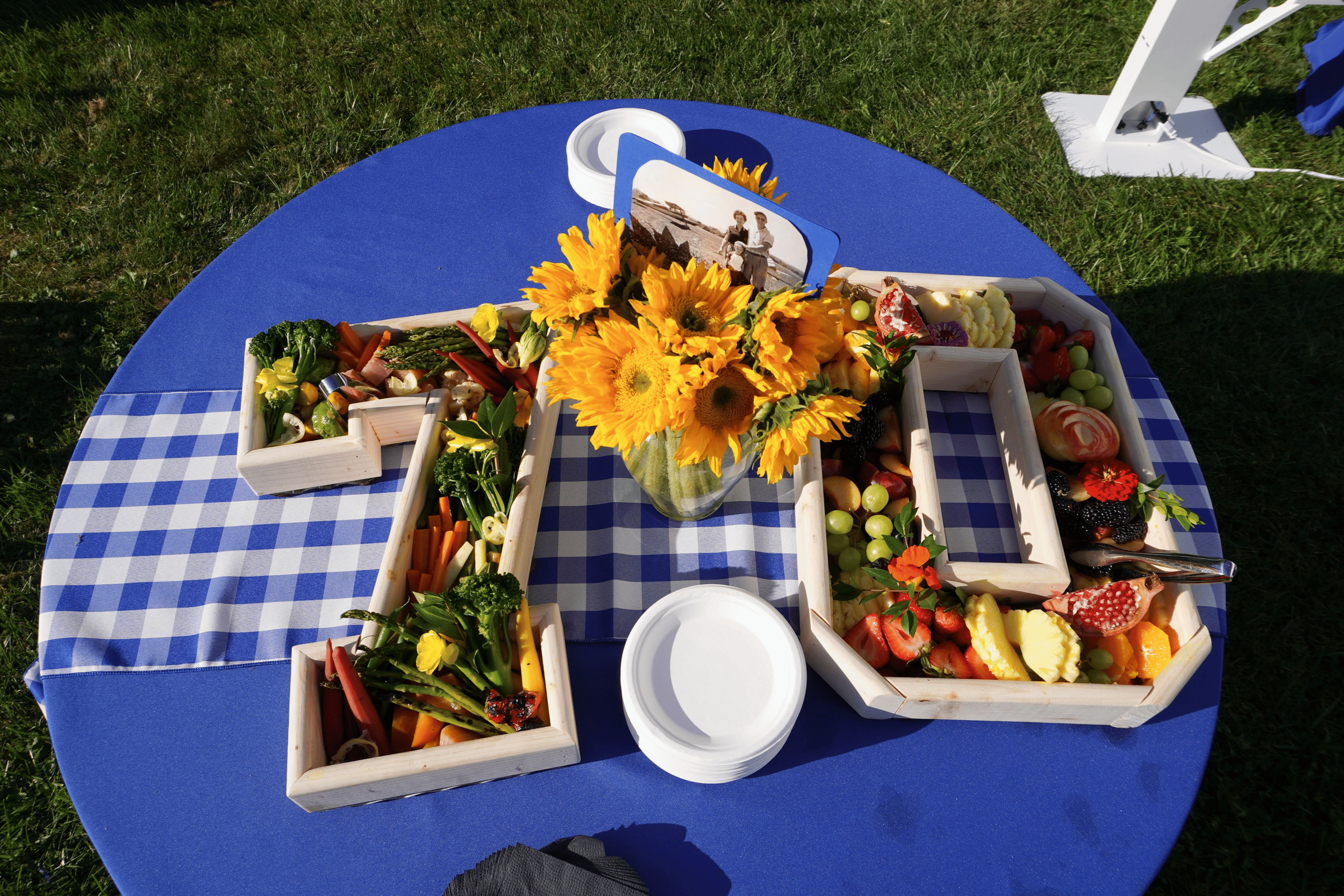 Personalized birthday details with favorite fruit and vegetables