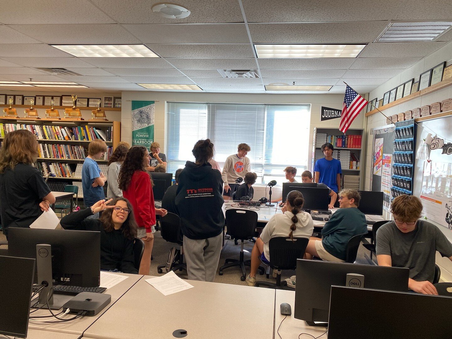 A new crop of students at Millard West High School in Omaha, NE set sail on the HSRP - Nebraska in the fall of 2023! 

Grateful for Logan, Nathan, and the other HSRP veterans helping to guide the way! #WeAreBroadcasters