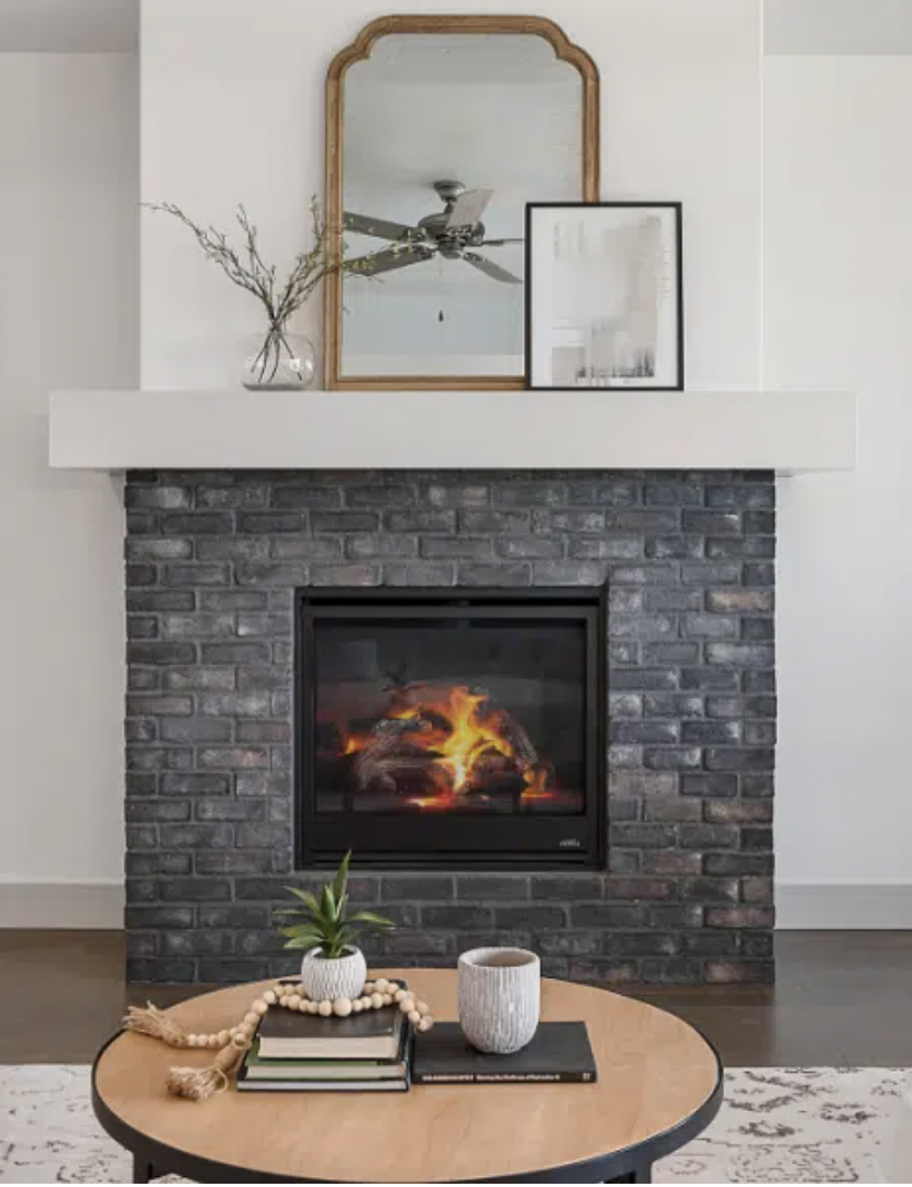 Fireplace being remodeled