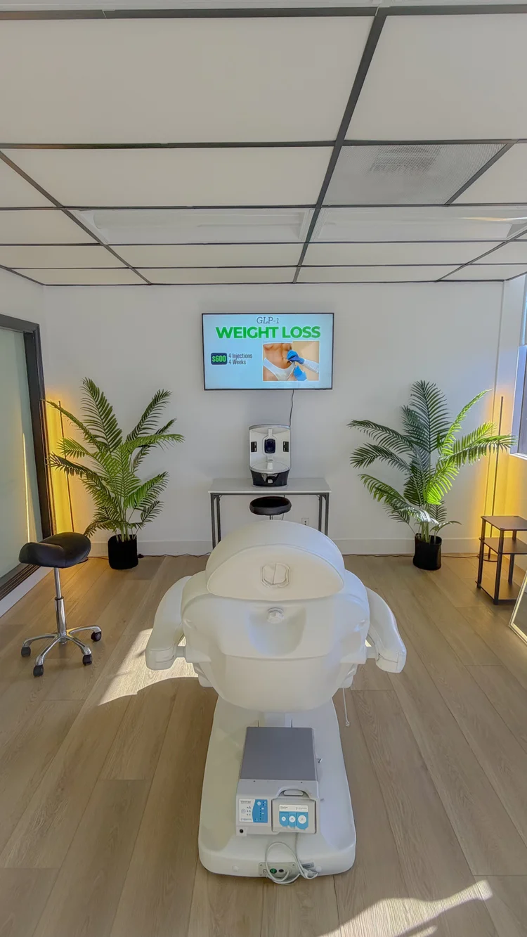 Plump Medical Spa main treatment room Newport Beach