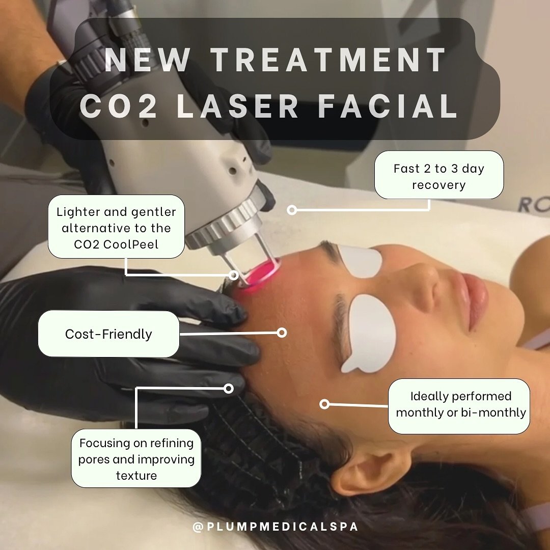 ⚡️⚡️ New Treatment Alert 🚨 
The CO2 Laser Facial is a lighter and gentler alternative to the CO2 CoolPeel, utilizing advanced CO2 laser technology to enhance the skin&rsquo;s appearance, focusing on refining pores and improving texture.

CO2 Laser F