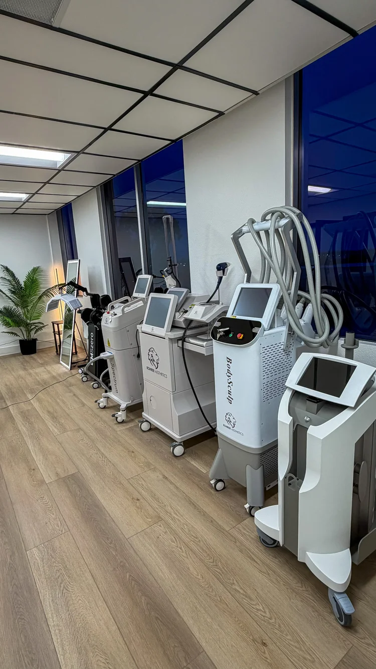 Laser devices at Plump Medical Spa Newport Beach CO2 erbium IPL laser equipment