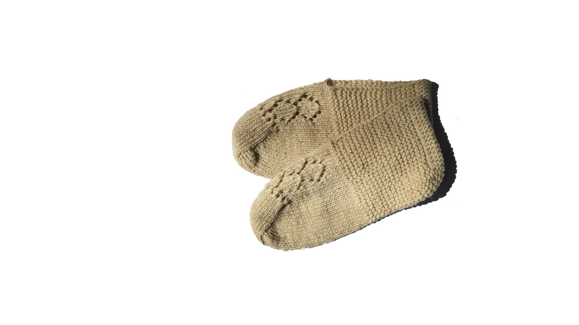 Sacred Hands | Pair of woolen socks knitted by Hatice