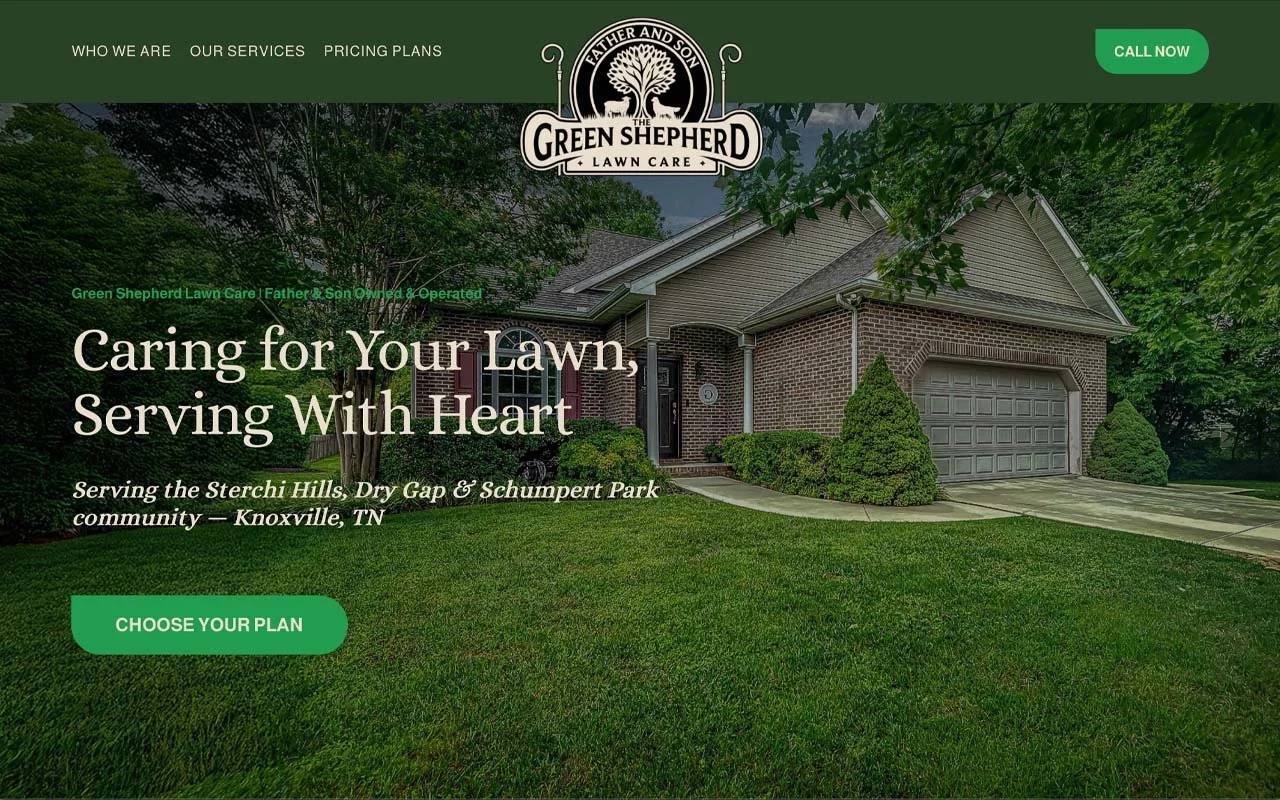 Green Shepherd Lawn Care Website