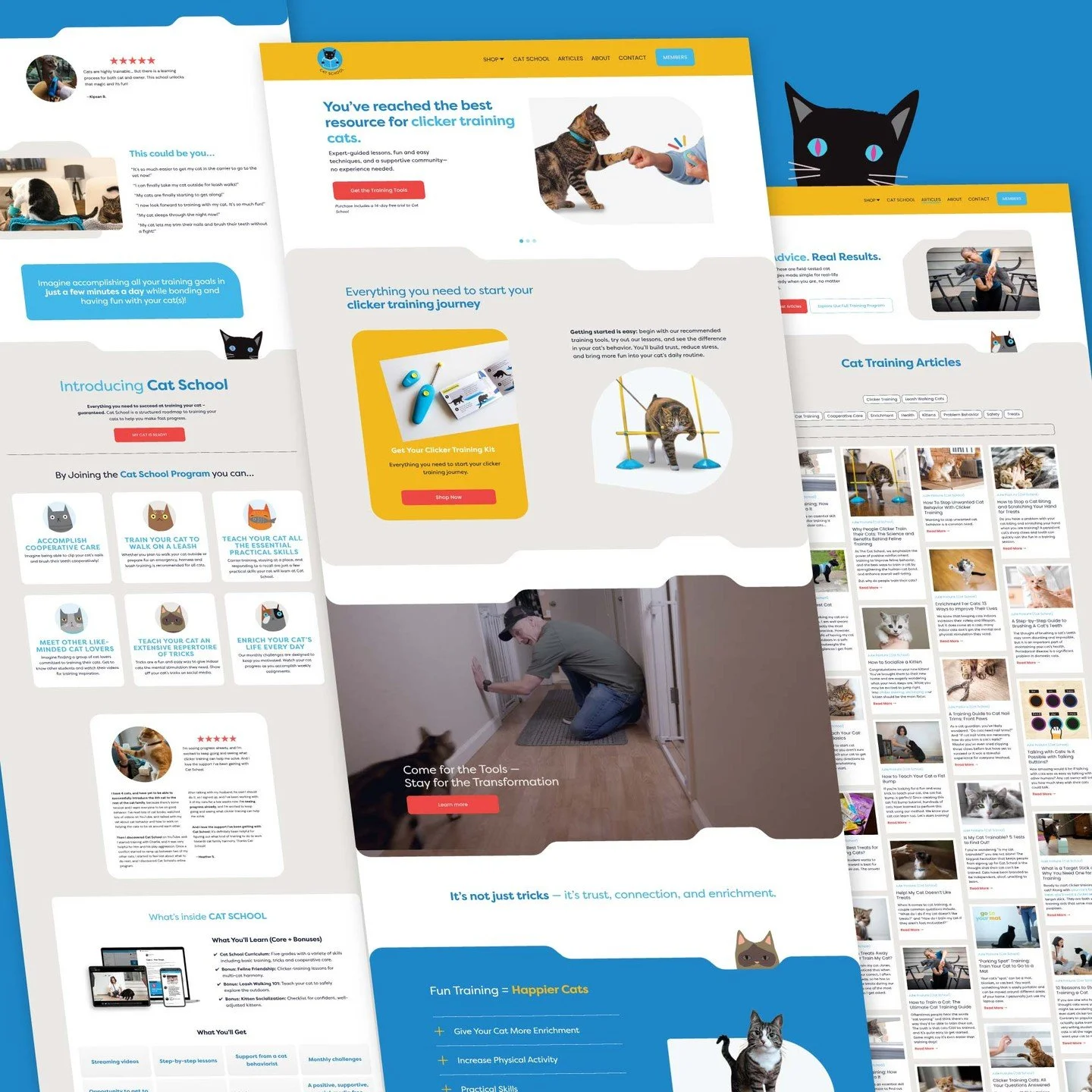 🐱 New Site Drop: Cat School!
Built for a feline behaviourist and educator, this site redesign is all about clarity, conversions, and content.

✨ Custom design + code on Squarespace
✨ Optimized for lead magnets &amp; education
✨ Mobile-first, SEO-rea