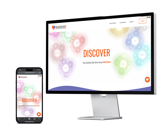 Mockup of home page on devices