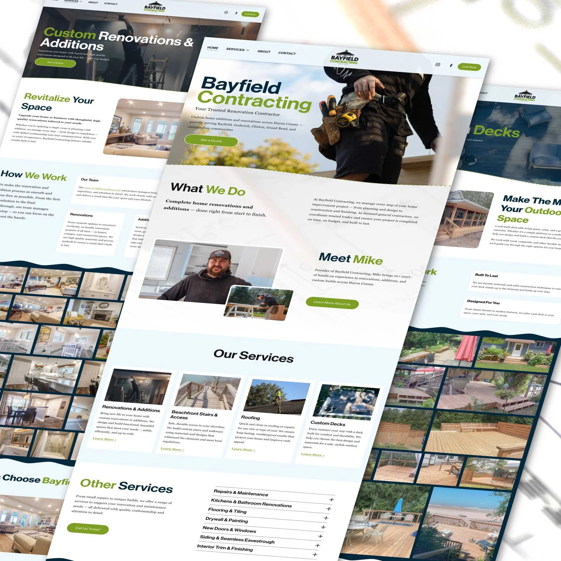 Bayfield Contracting Website