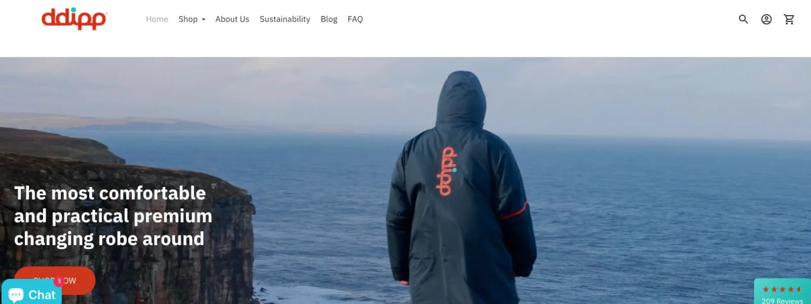 ddipp - changing robe Shopify website