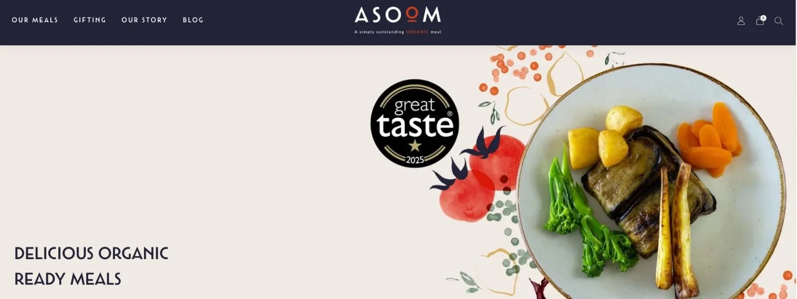Asoom - Organic Food Shopify Website