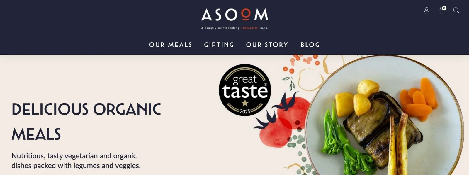 Asoom - Organic Food Shopify Website