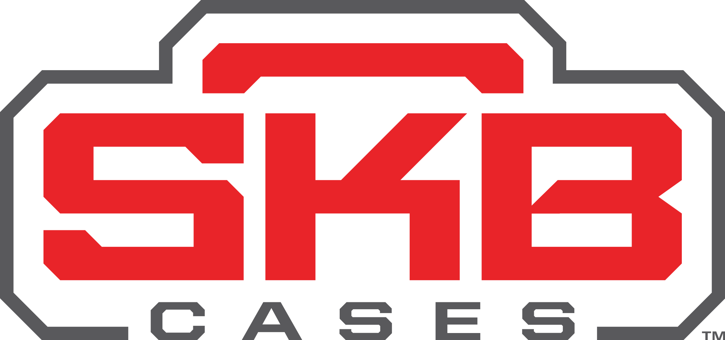 Logo of SEEK CASES with large red text 'SEEK' inside a black octagon outline, and smaller black text 'CASES' below.