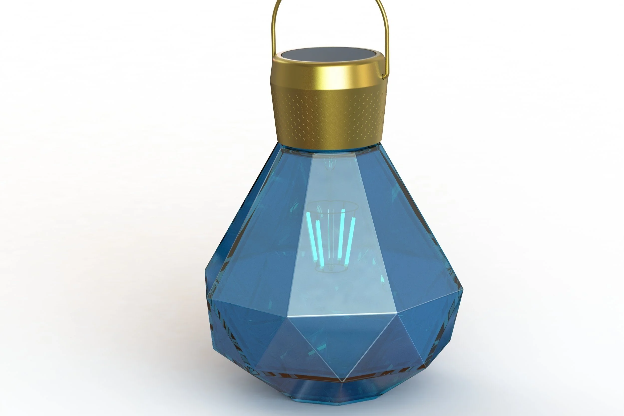 Faceted Glass Lantern [Blue 2].jpg