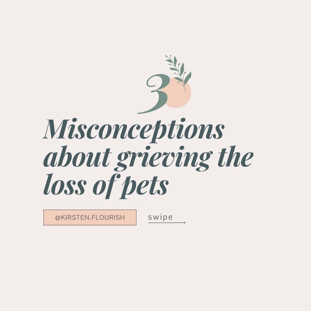 I have grieved the loss of a pet and I felt all of these things. 🤍⁠
⁠
I have witnessed many of my clients grieve their pets but also feel embarrassment and shame about how they are grieving. Many of them feel the same as I did. ⁠
⁠
Grieving a pet is
