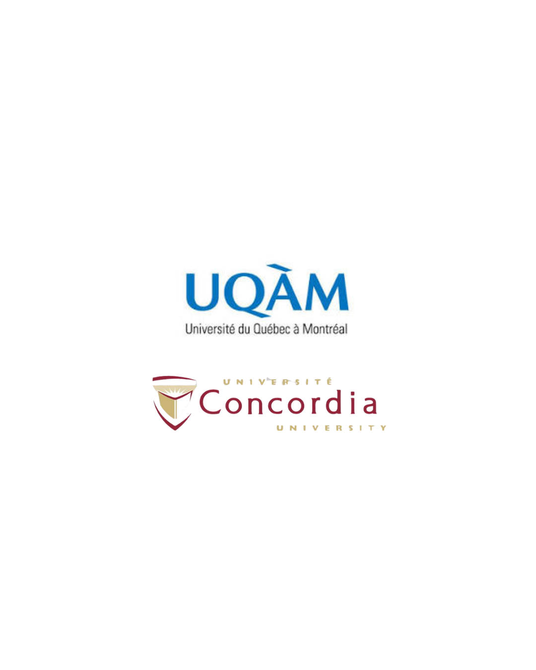 UQAM logo and Concordia University logo