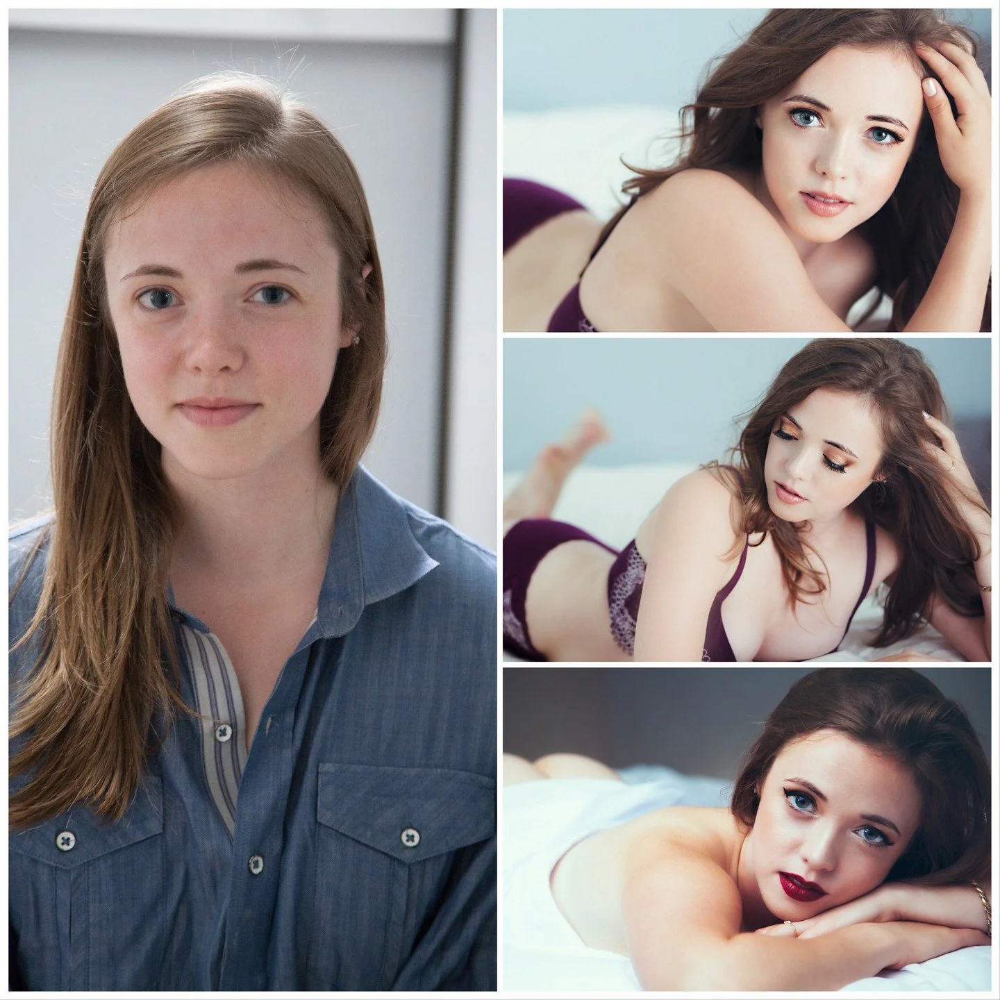 It's been a while since I posted a fun before/after! I love this session because we actually did two looks, one more natural and one more amped up. I always tell anyone that books with me, you absolutely don't need makeup if that's not your thing, bu