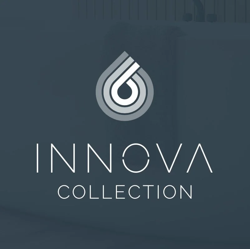 Logo with a stylized droplet design and the text 'INNOVA COLLECTION' beneath it.