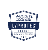 Provenza Maxcore LV Protect Finish label with blue and white design.