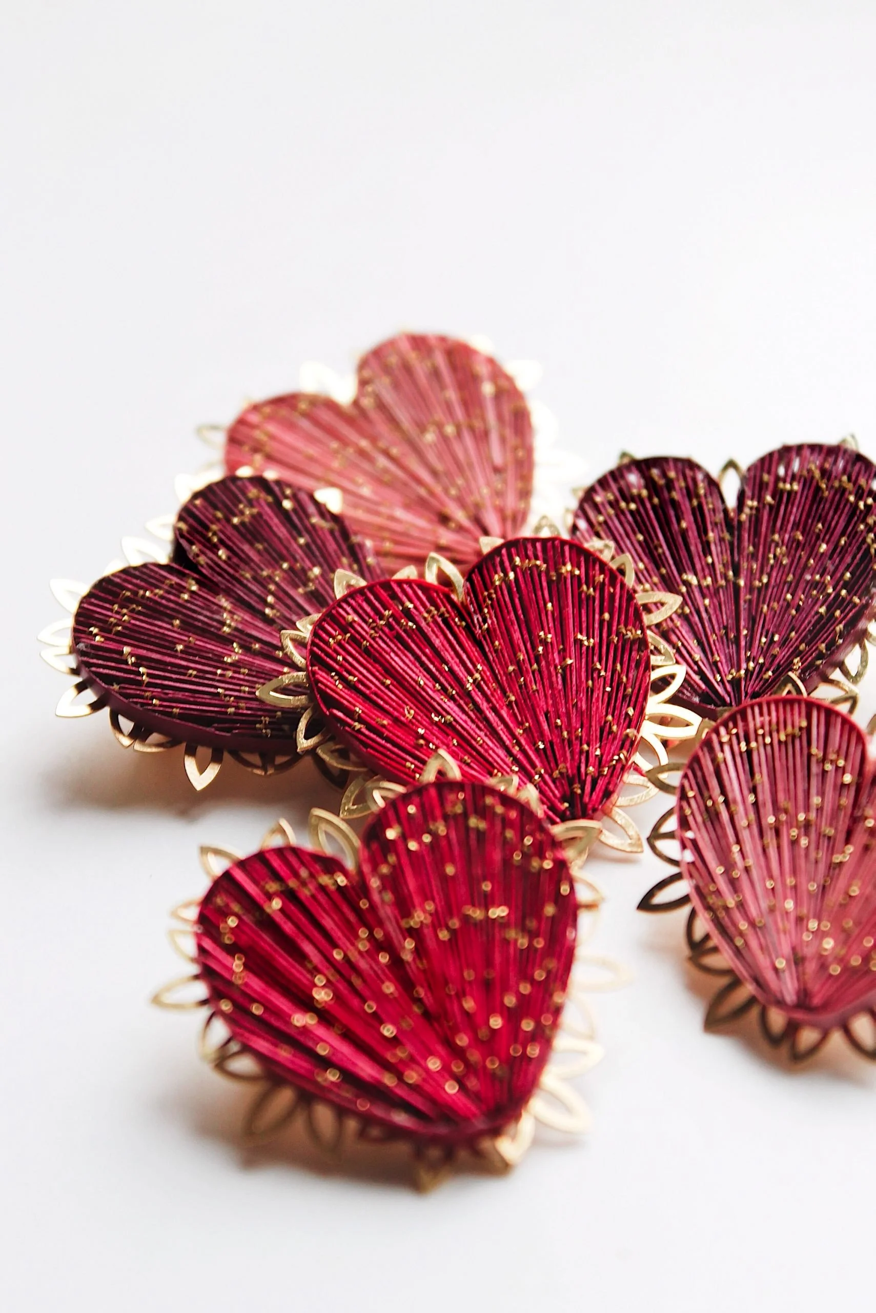 Broches coeur Estampille